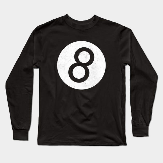 Billard 8 - Eight Ball Long Sleeve T-Shirt by Drop23